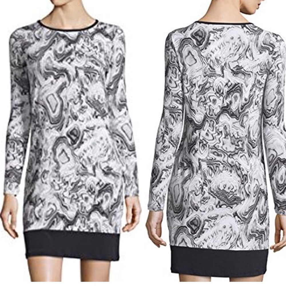 Michael Kors Abstract Graphite Border Dress NWT Size‎ 1X